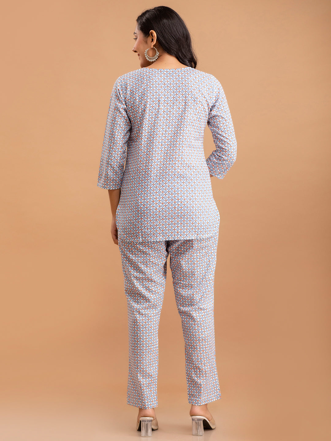 Floral Printed Pure Cotton Night Suits FRLW9035