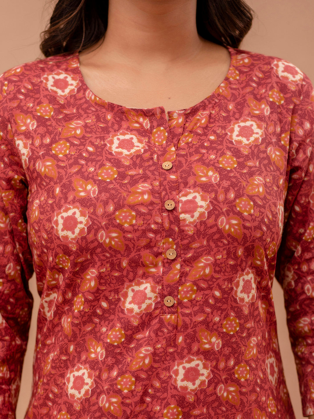 Ethnic Motifs Printed Pure Cotton Kurti FRKT6264