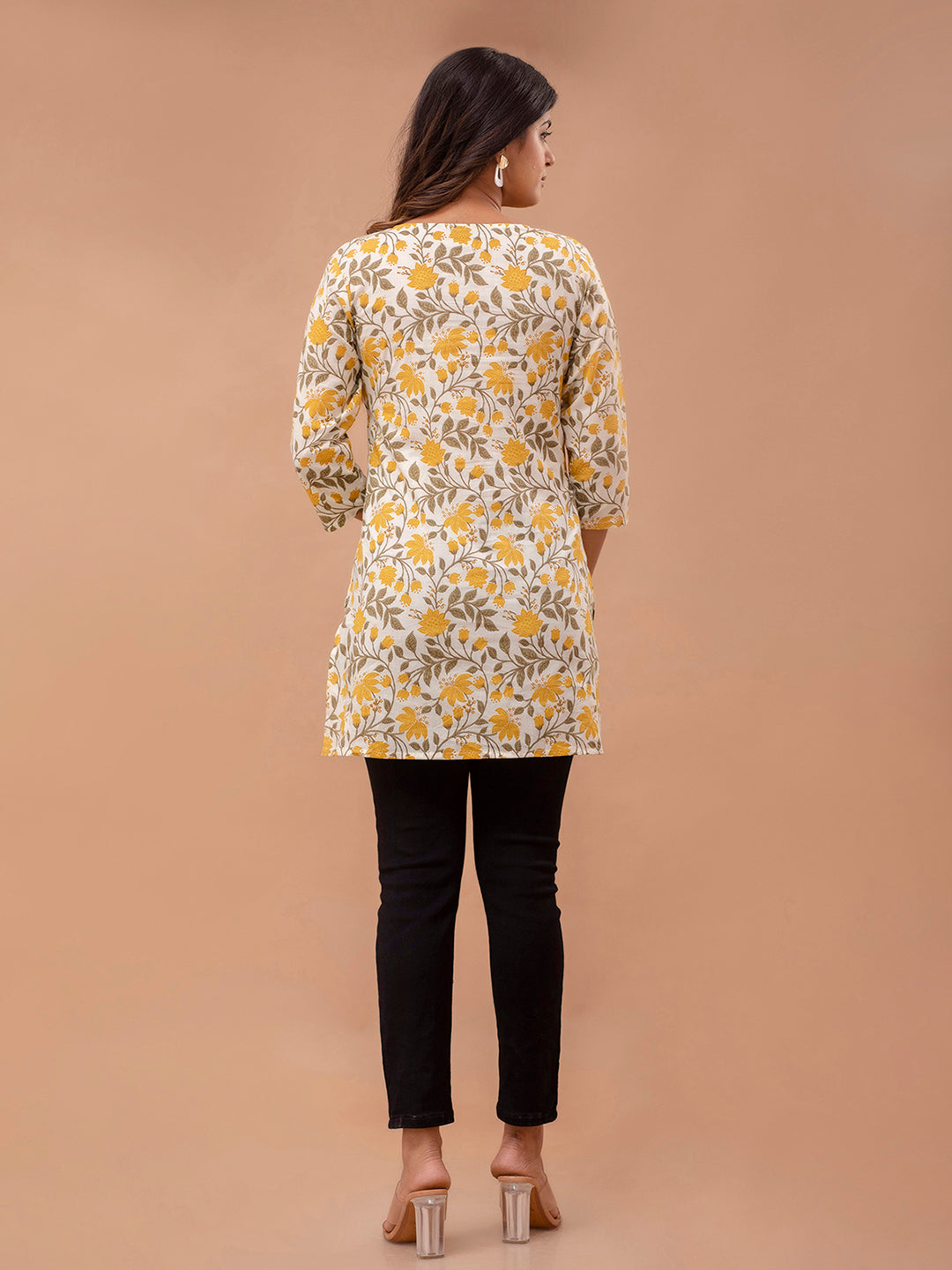 Ethnic Motifs Printed Pure Cotton Kurti FRKT6266