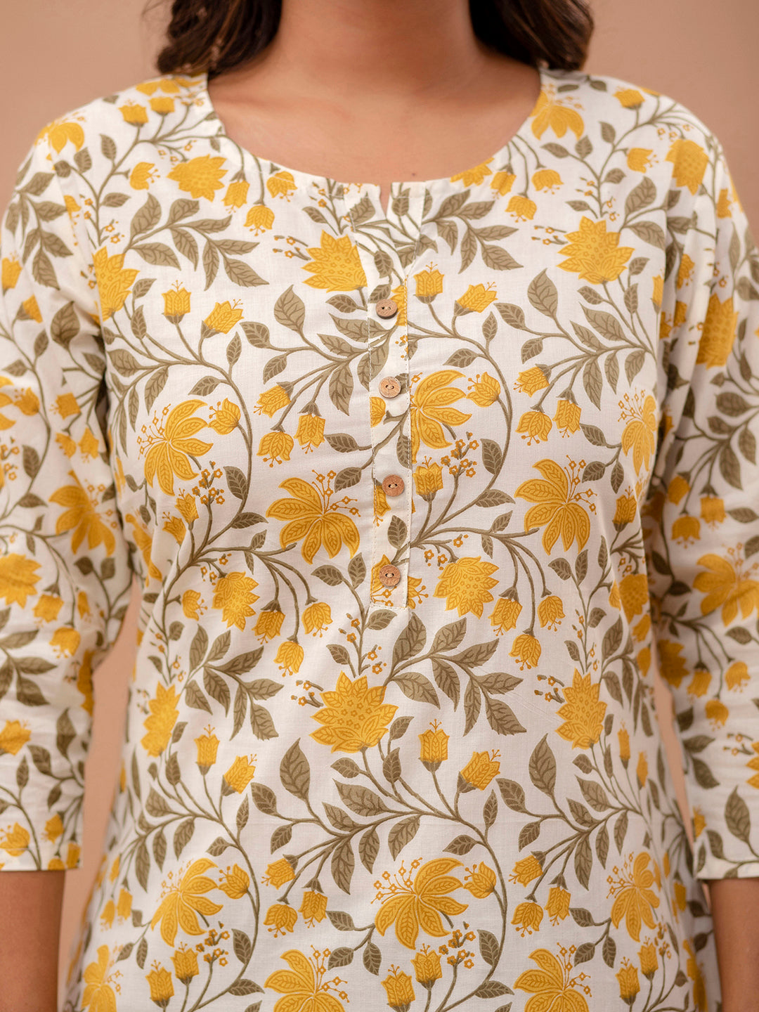 Ethnic Motifs Printed Pure Cotton Kurti FRKT6266