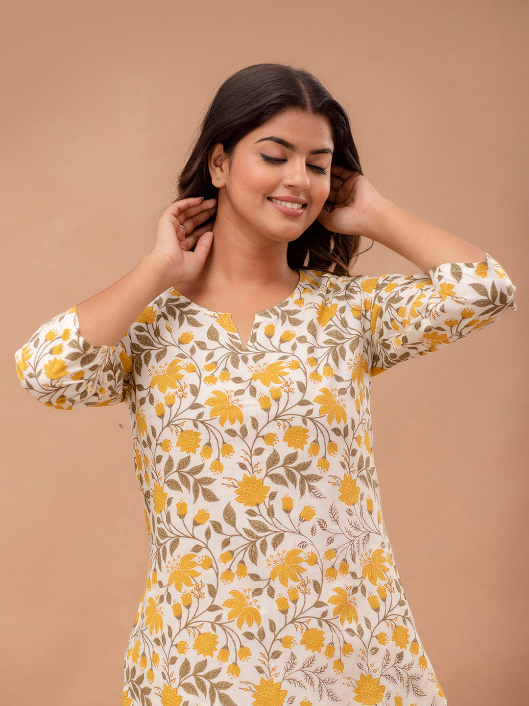 Floral Printed Pure Cotton Night Suits FRLW9046