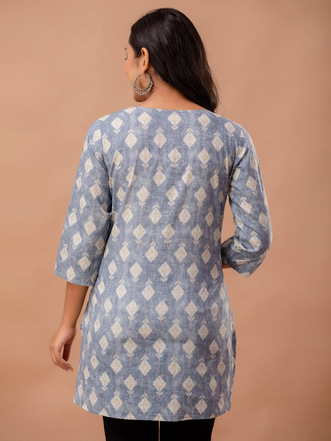 Ethnic Motifs Printed Pure Cotton Kurti FRKT6260