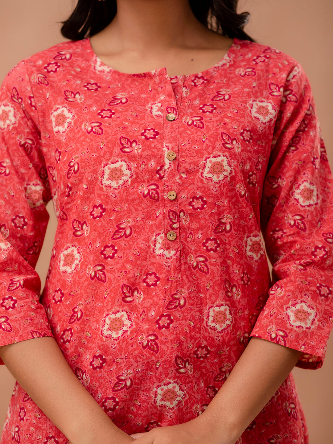 Ethnic Motifs Printed Pure Cotton Kurti FRKT6256