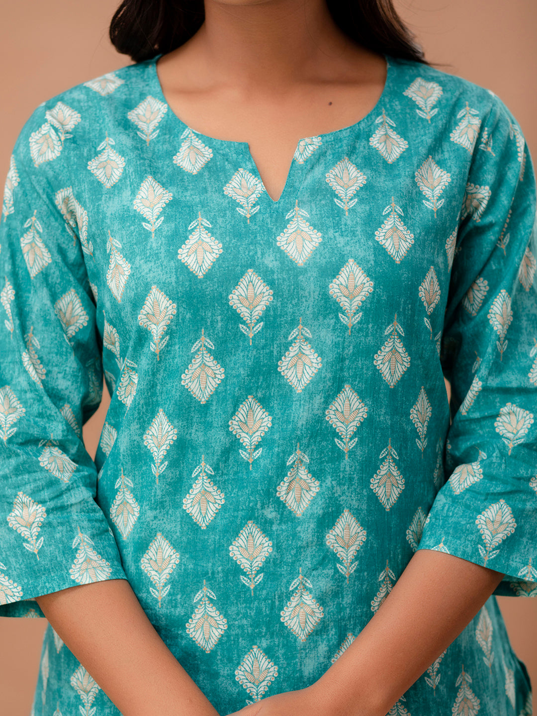 Floral Printed Pure Cotton Night Suits FRLW9040