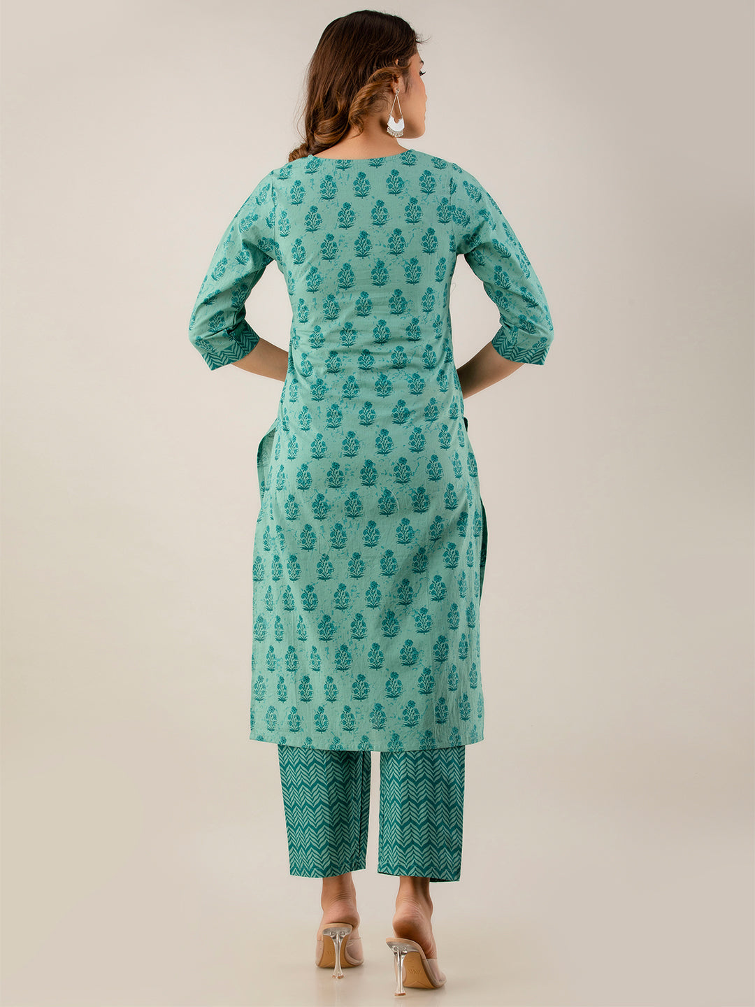 Women Kurta Pant Dupatta Set FRKT6725