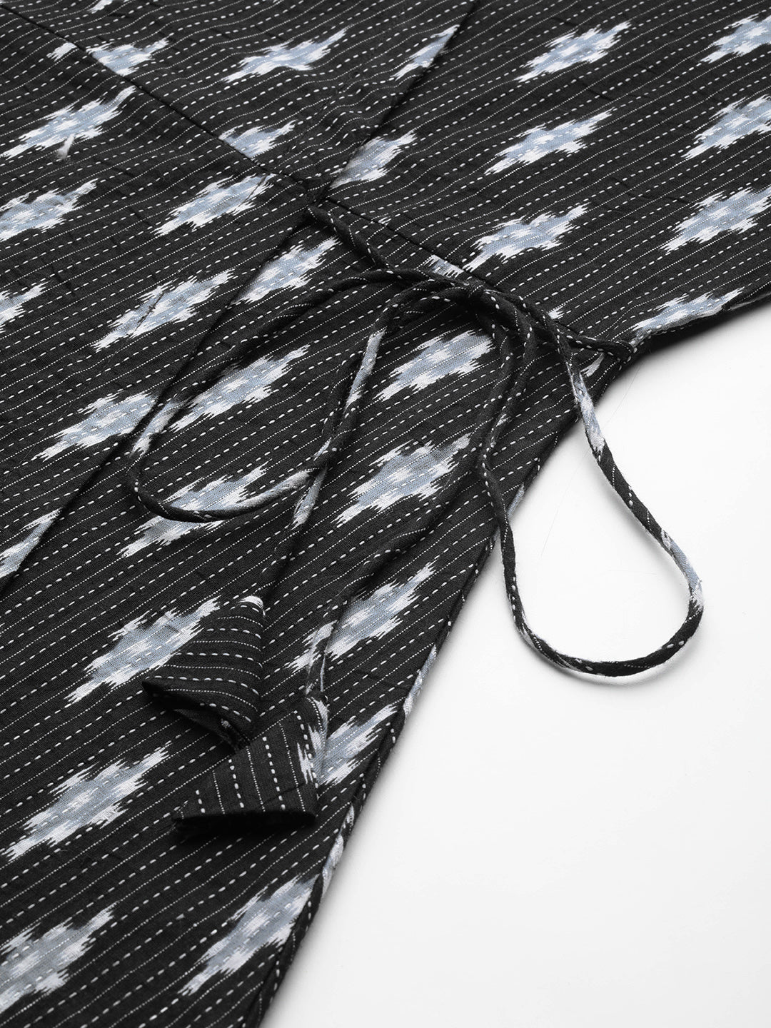 Floral Print Angrakha 3\4 Sleeves Flared Kurti FRKT6481