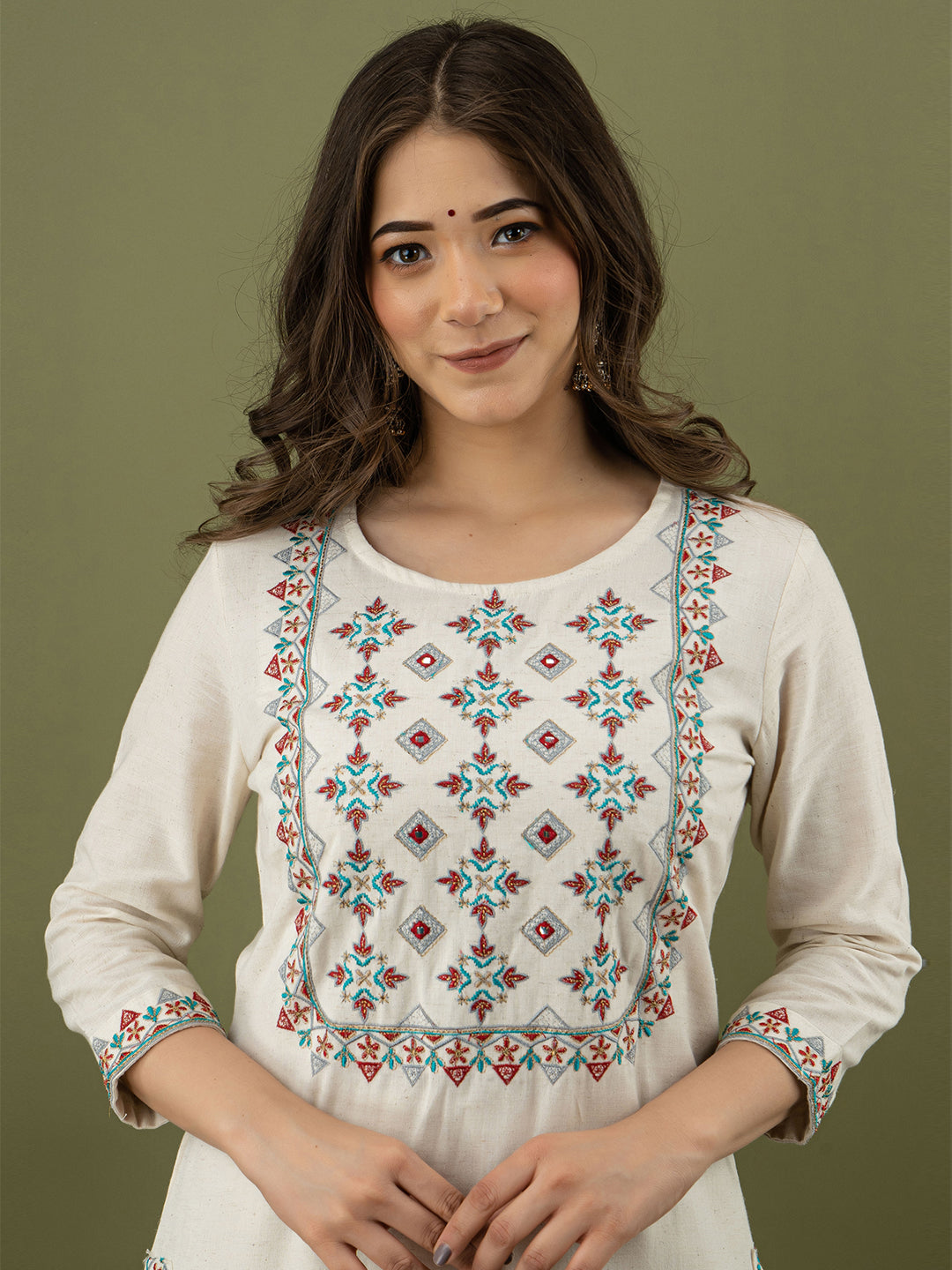 Women Kurta Pant Set FRKT6720