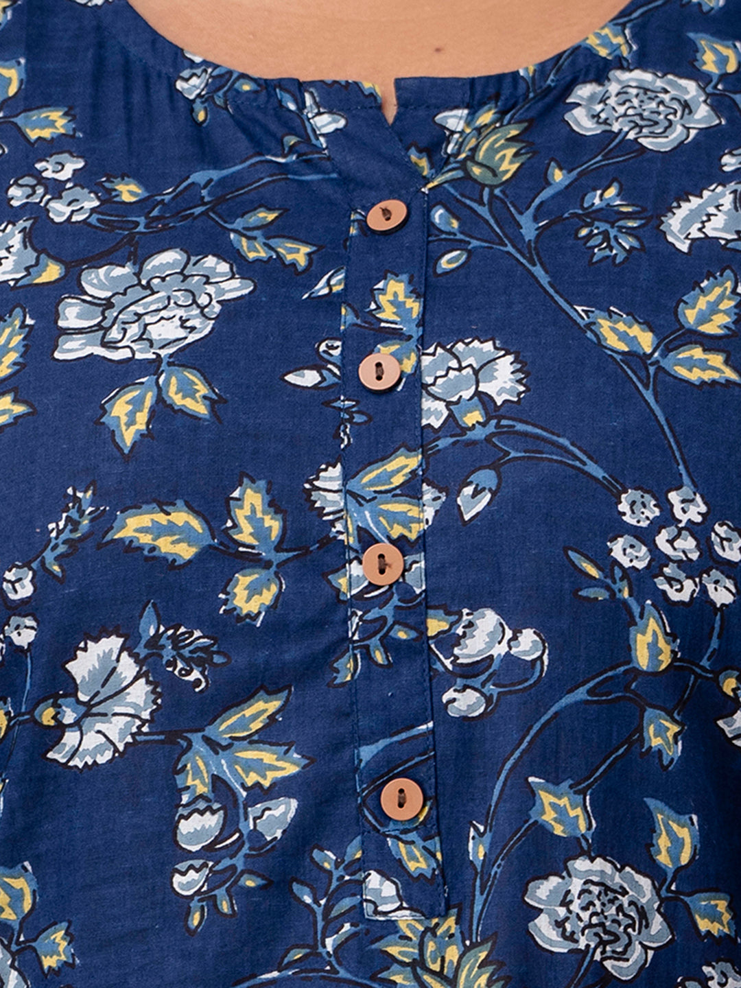 Floral Printed Pure Cotton Kurti FRKT6301