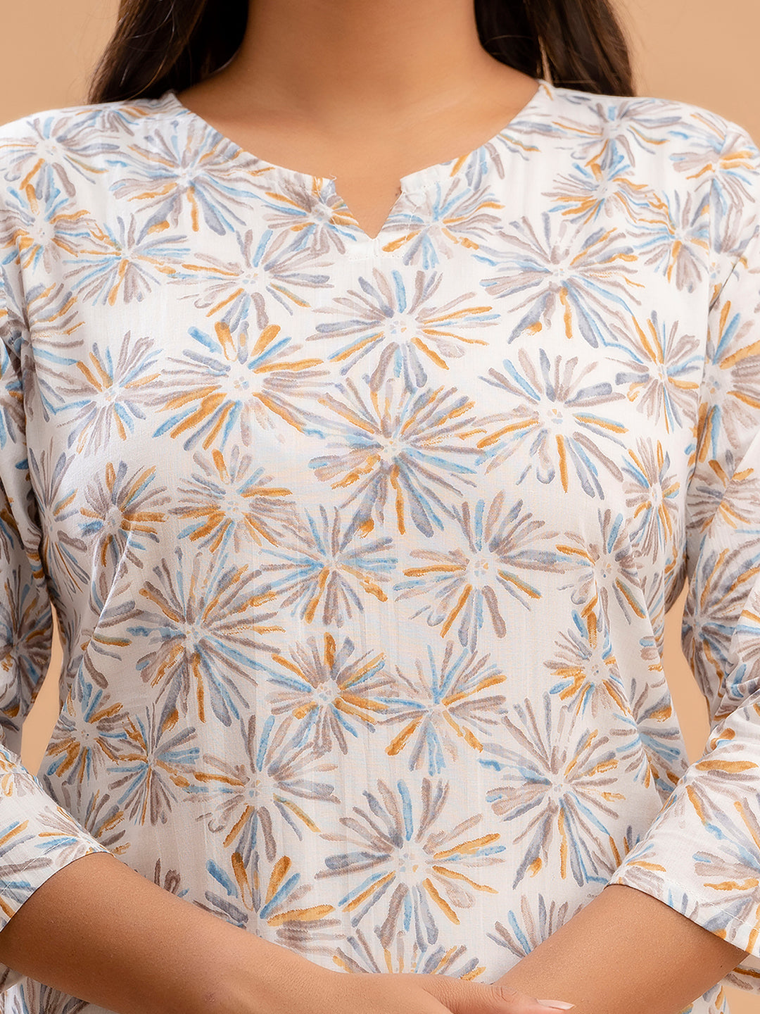 Floral Printed Pure Cotton Night Suits FRLW9025