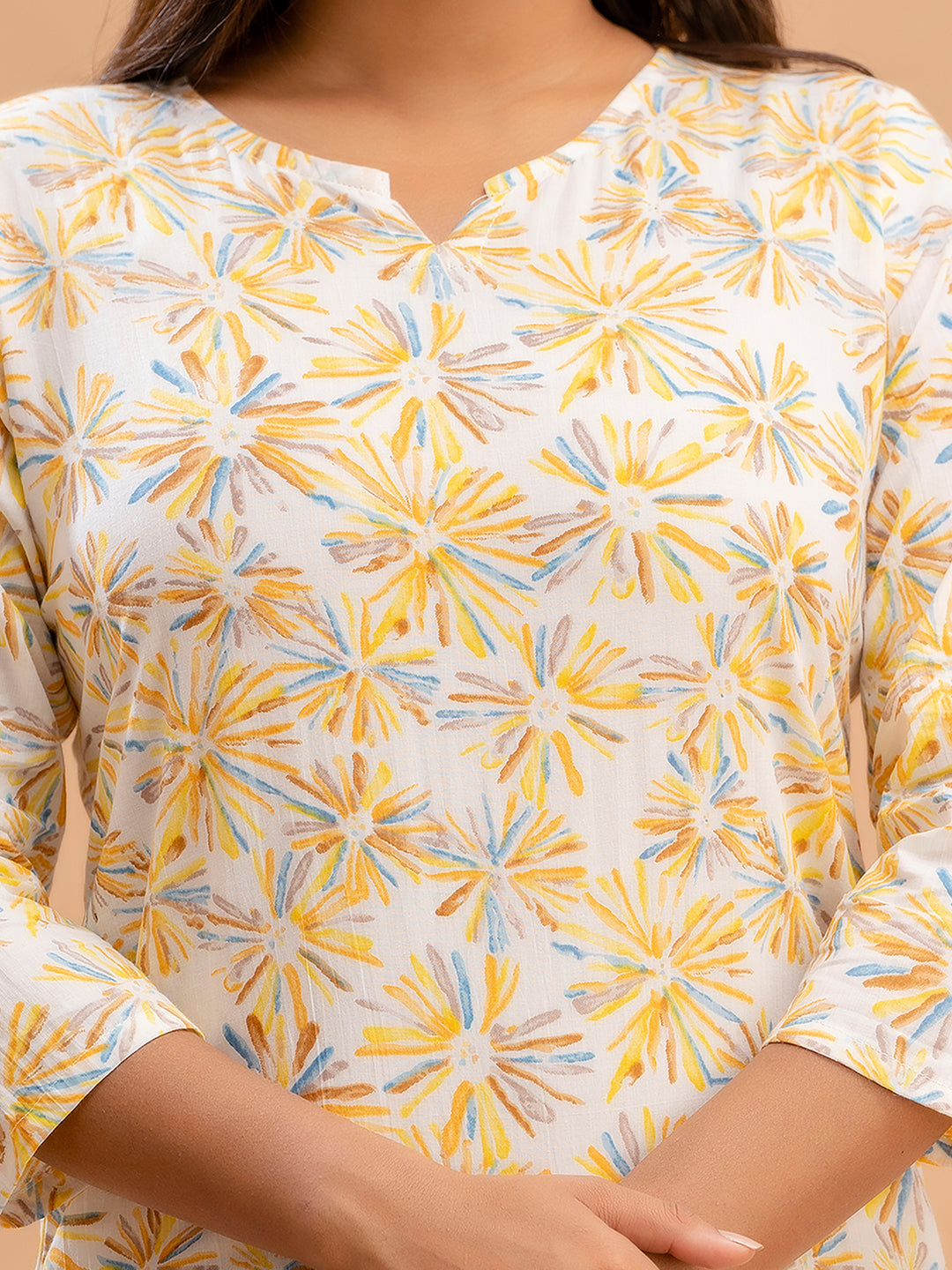 Floral Printed Pure Cotton Night Suits FRLW9026