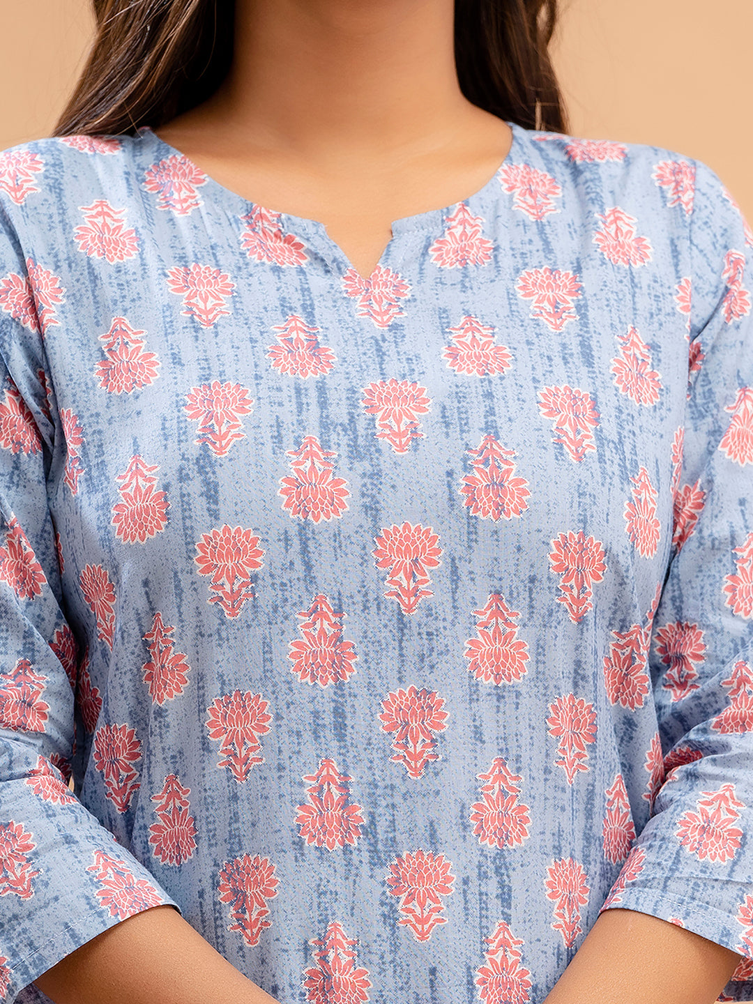 Floral Printed Pure Cotton Night Suits FRLW9028