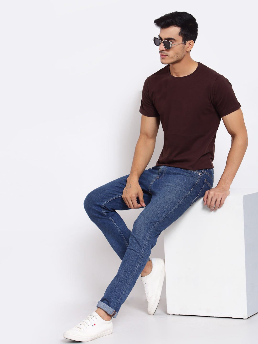 Plain Brown Half Sleeves T-Shirt