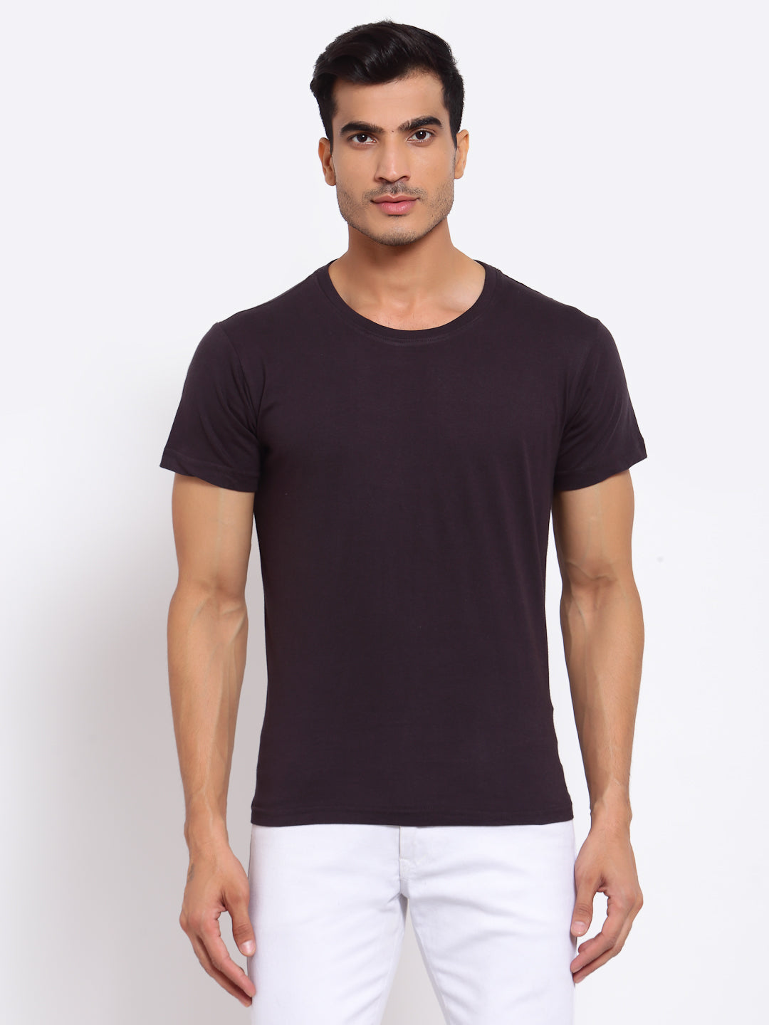 Plain Grey Half Sleeves T-Shirt
