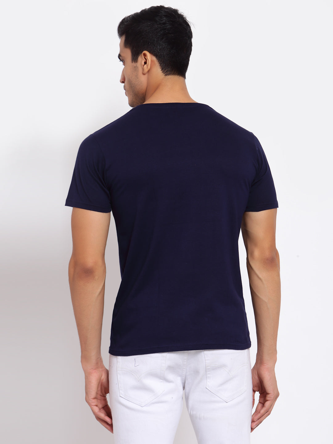 Plain Blue Half Sleeves T-Shirt