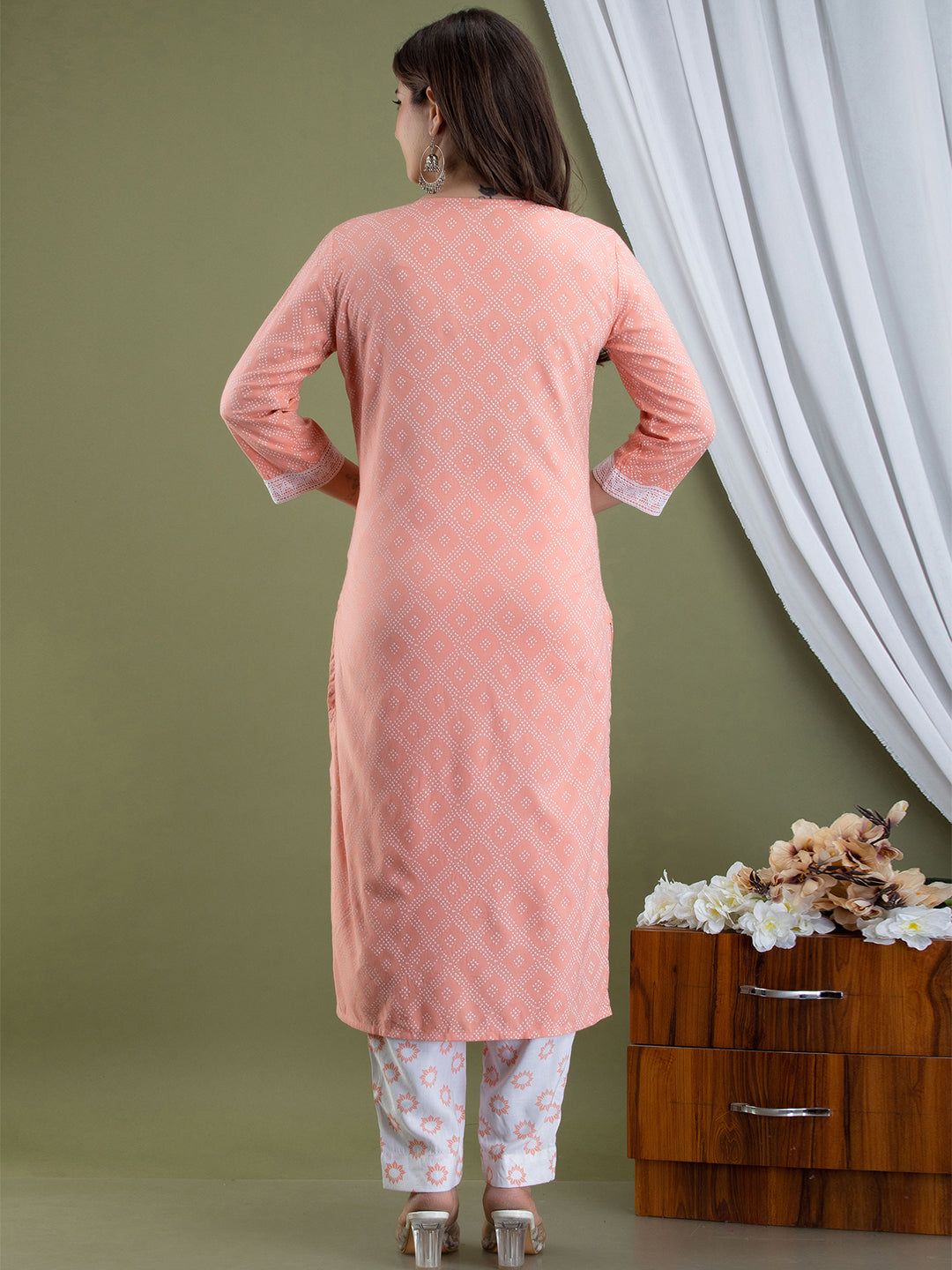 Women Kurta Pant Dupatta Set FRKT6737