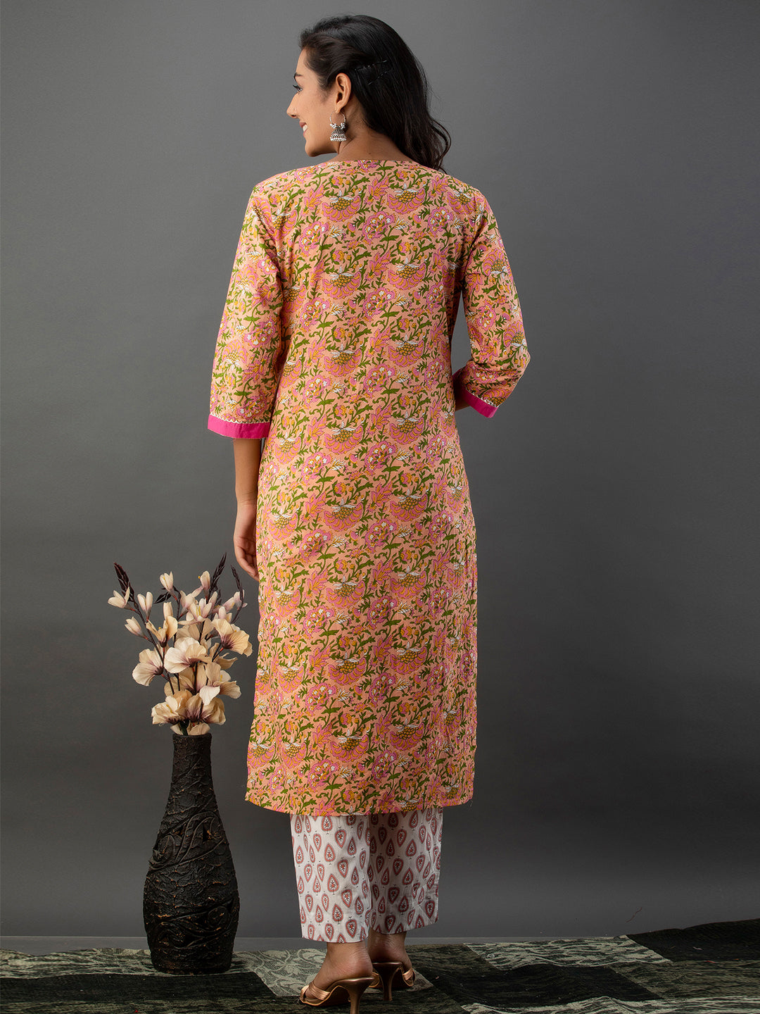 Women Kurta Pant Dupatta Set FRKT6726