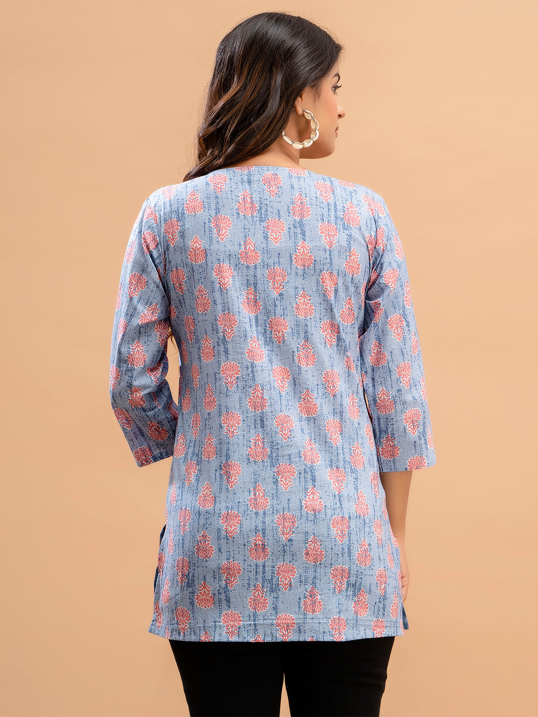 Floral Printed Pure Cotton Kurti FRKT6210