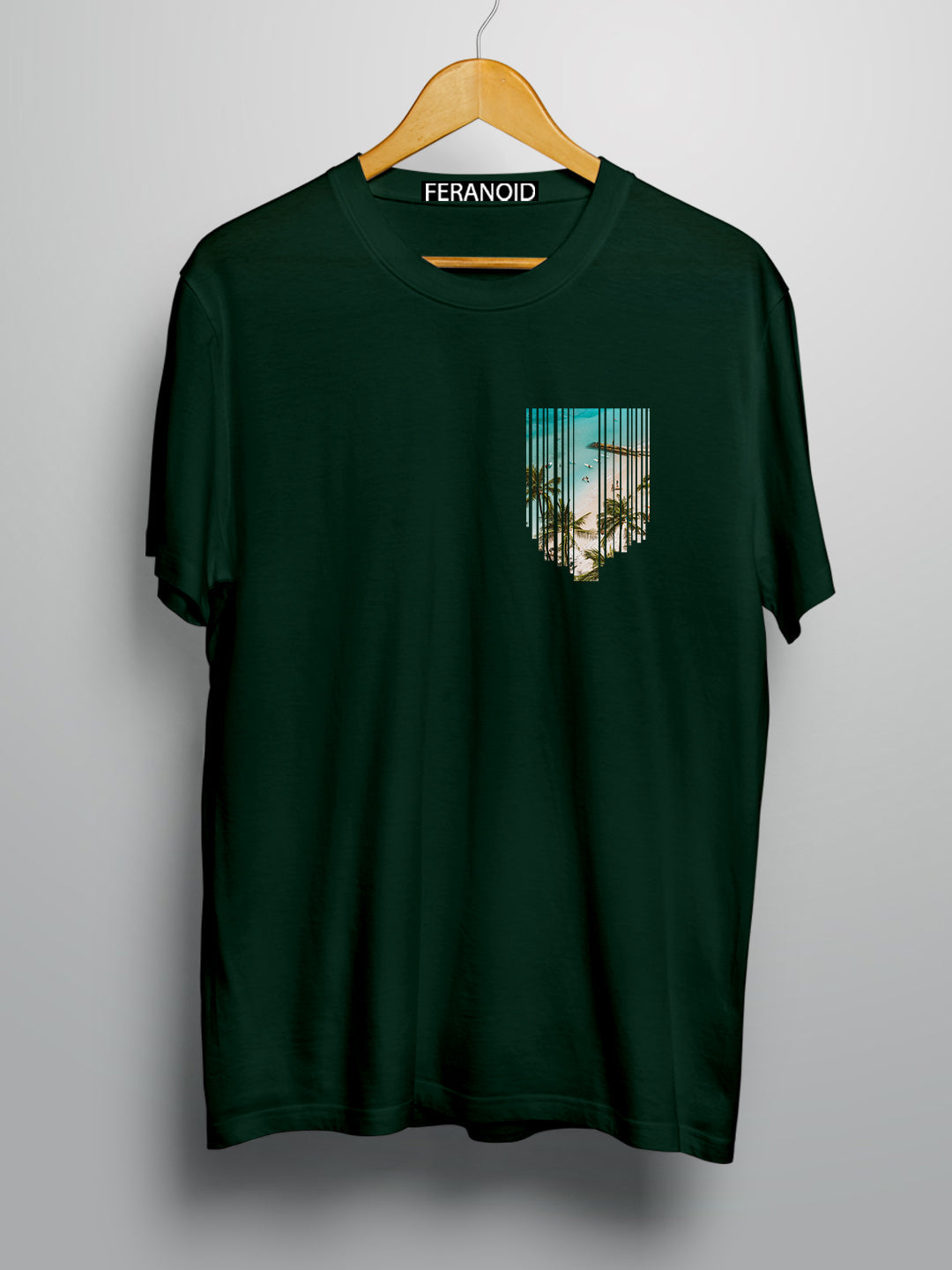 Beach Pocket Green T-Shirt