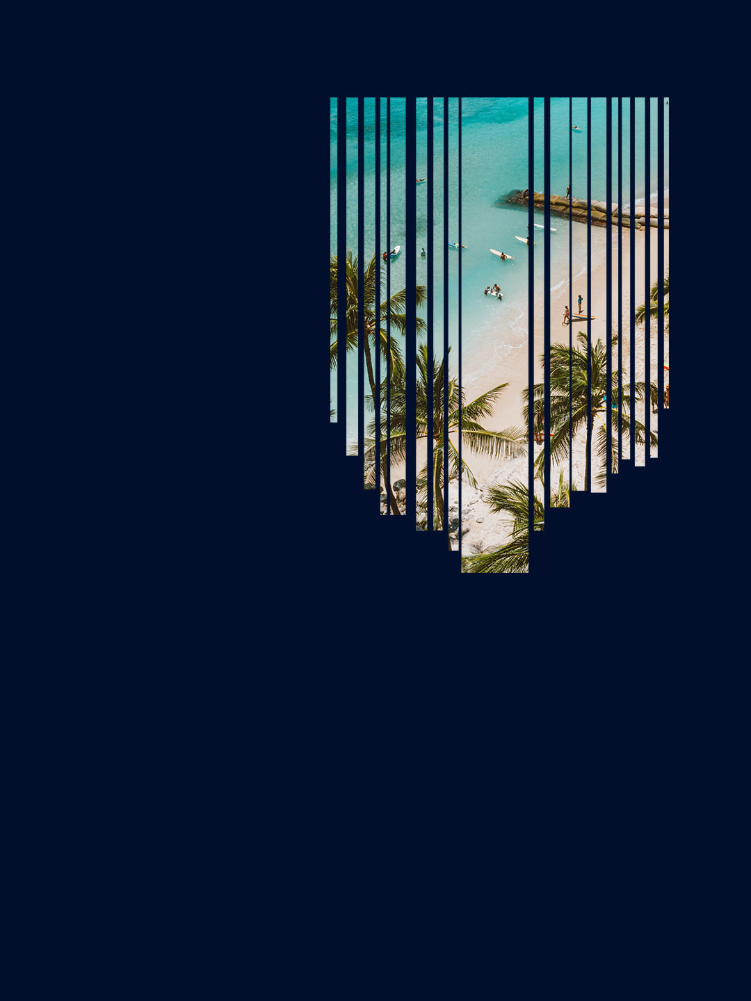 Beach Pocket Blue T-Shirt