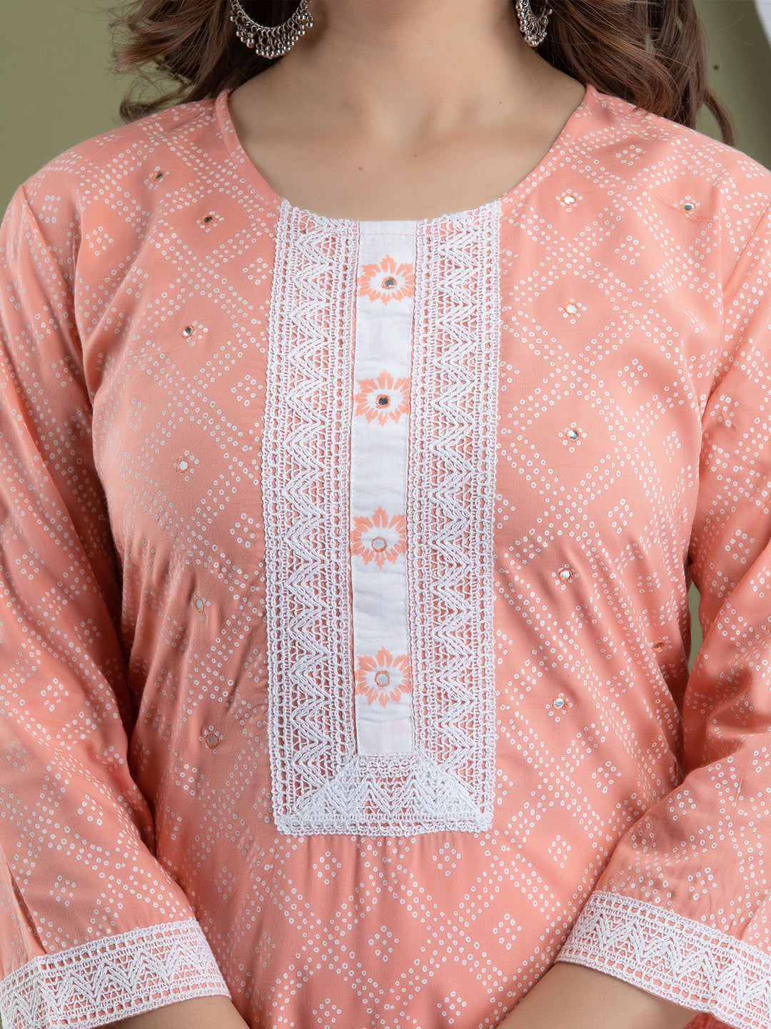 Women Kurta Pant Dupatta Set FRKT6737