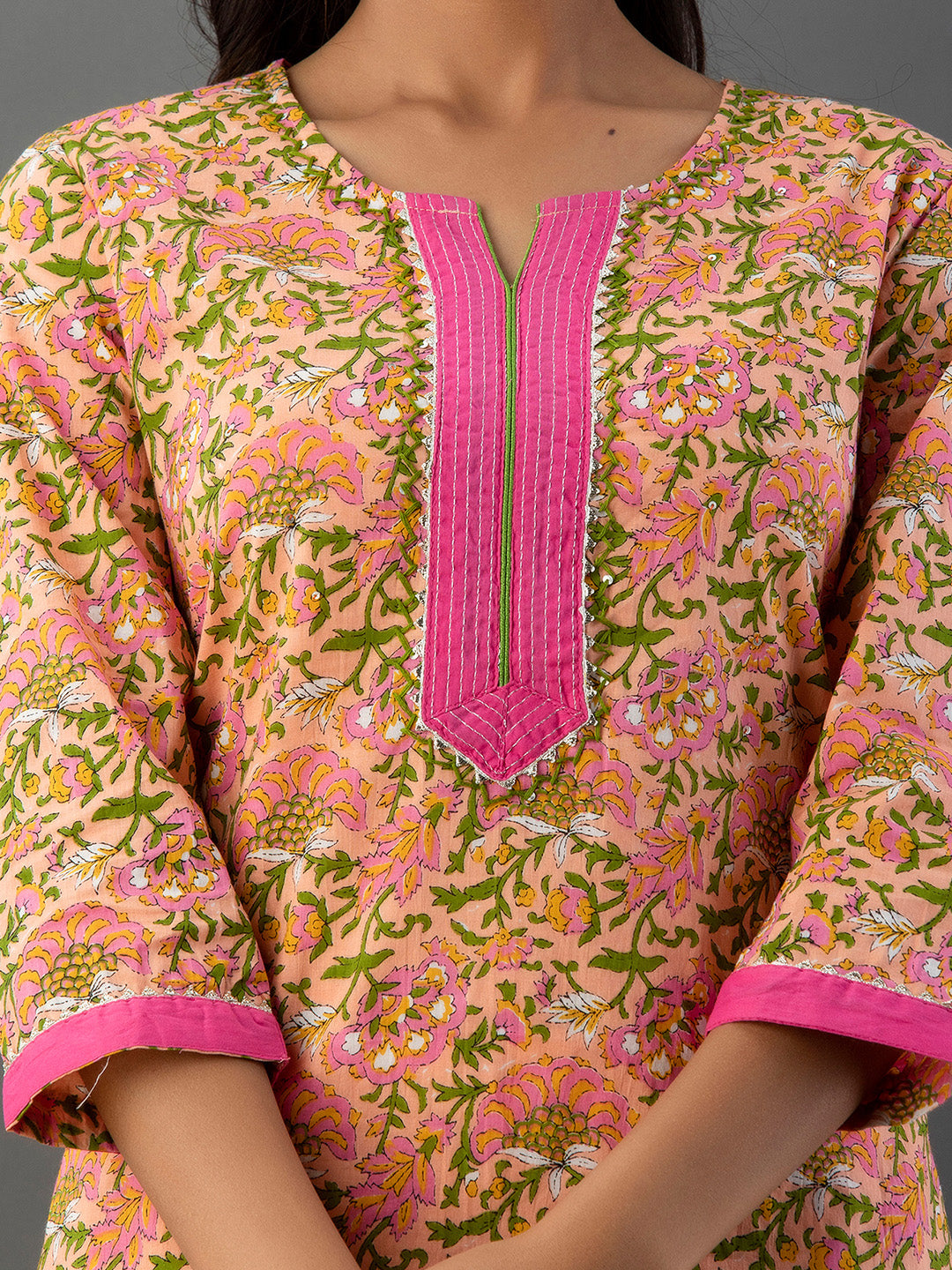 Women Kurta Pant Dupatta Set FRKT6726