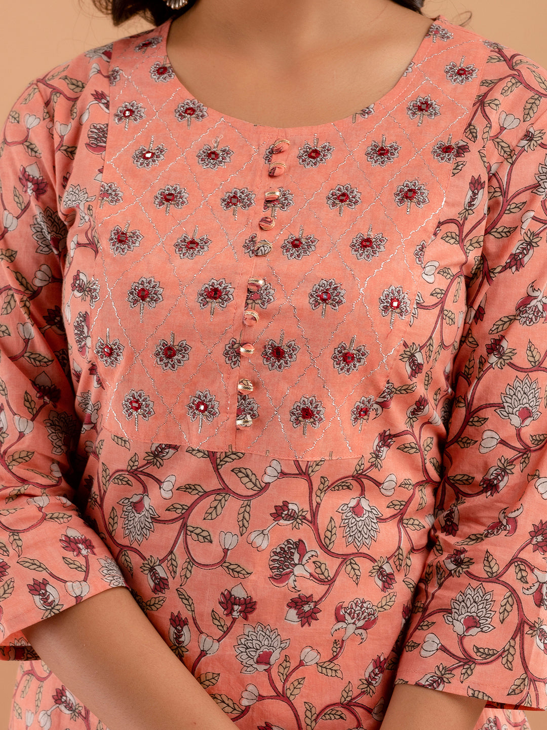 Women Kurta Pant Dupatta Set FRKT6740