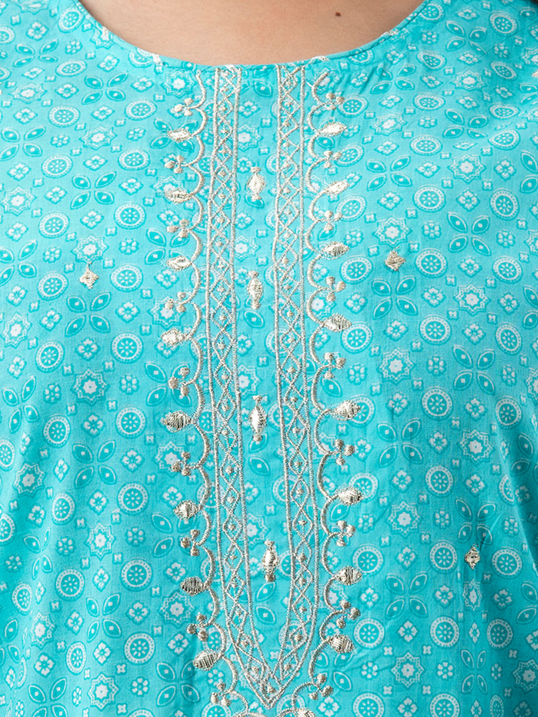 Women Kurta Pant Dupatta Set FRKT6731