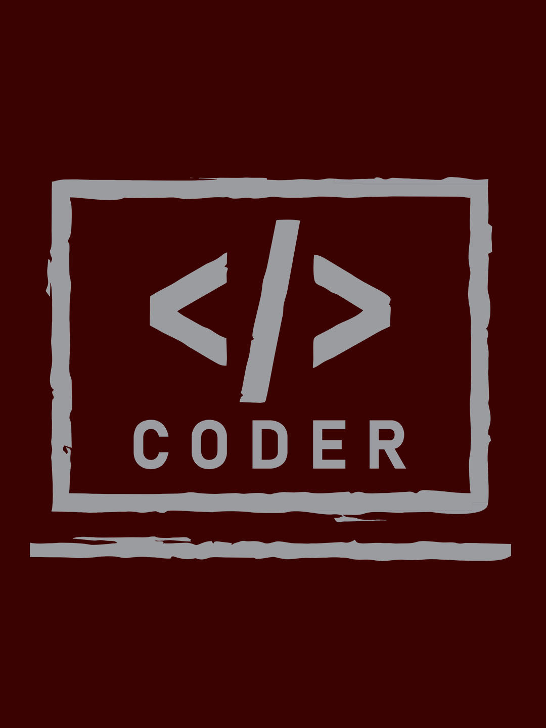 Coder Maroon T-Shirt