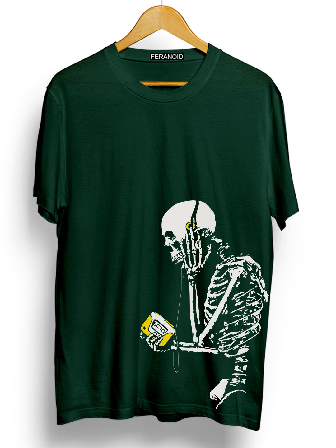 EVILMUSIC Green Half Sleeve T-Shirt