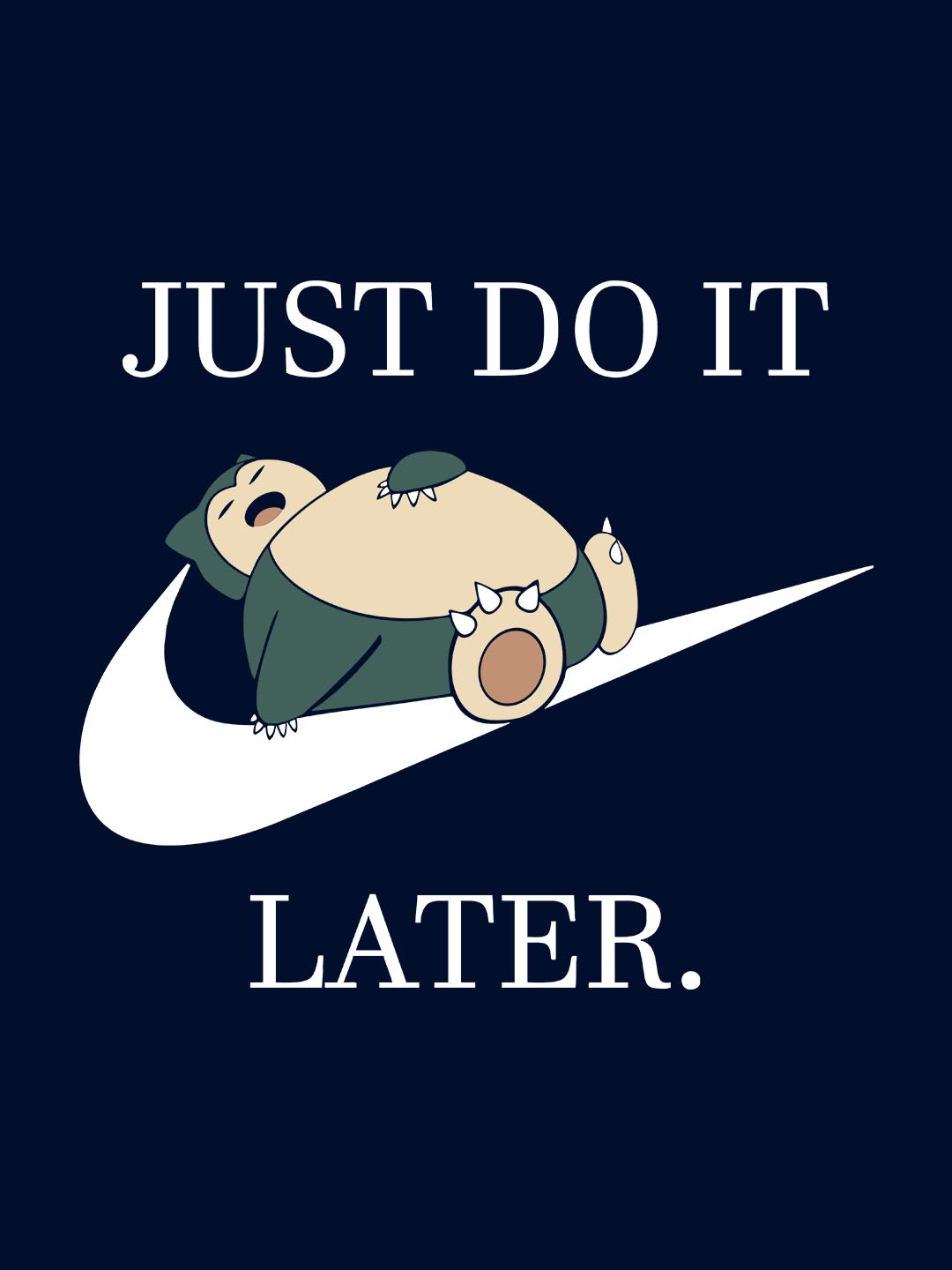 Just Do It Later Blue T-Shirt