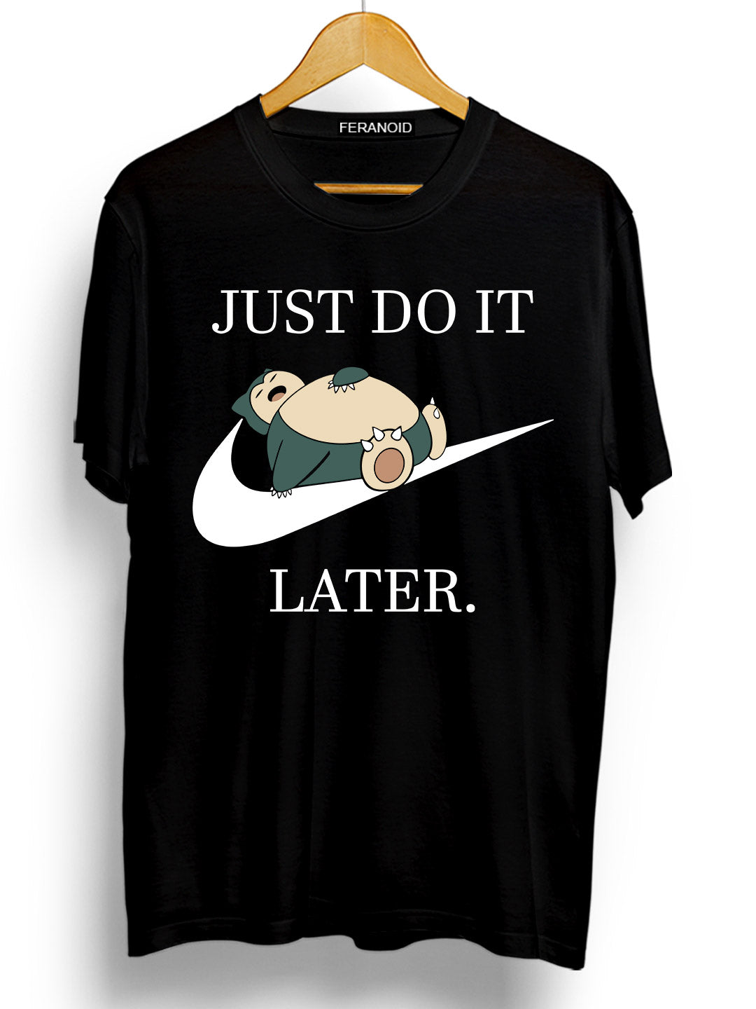 Just Do It Later Black T-Shirt