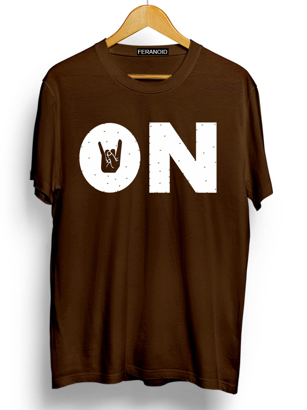 On Brown T-Shirt