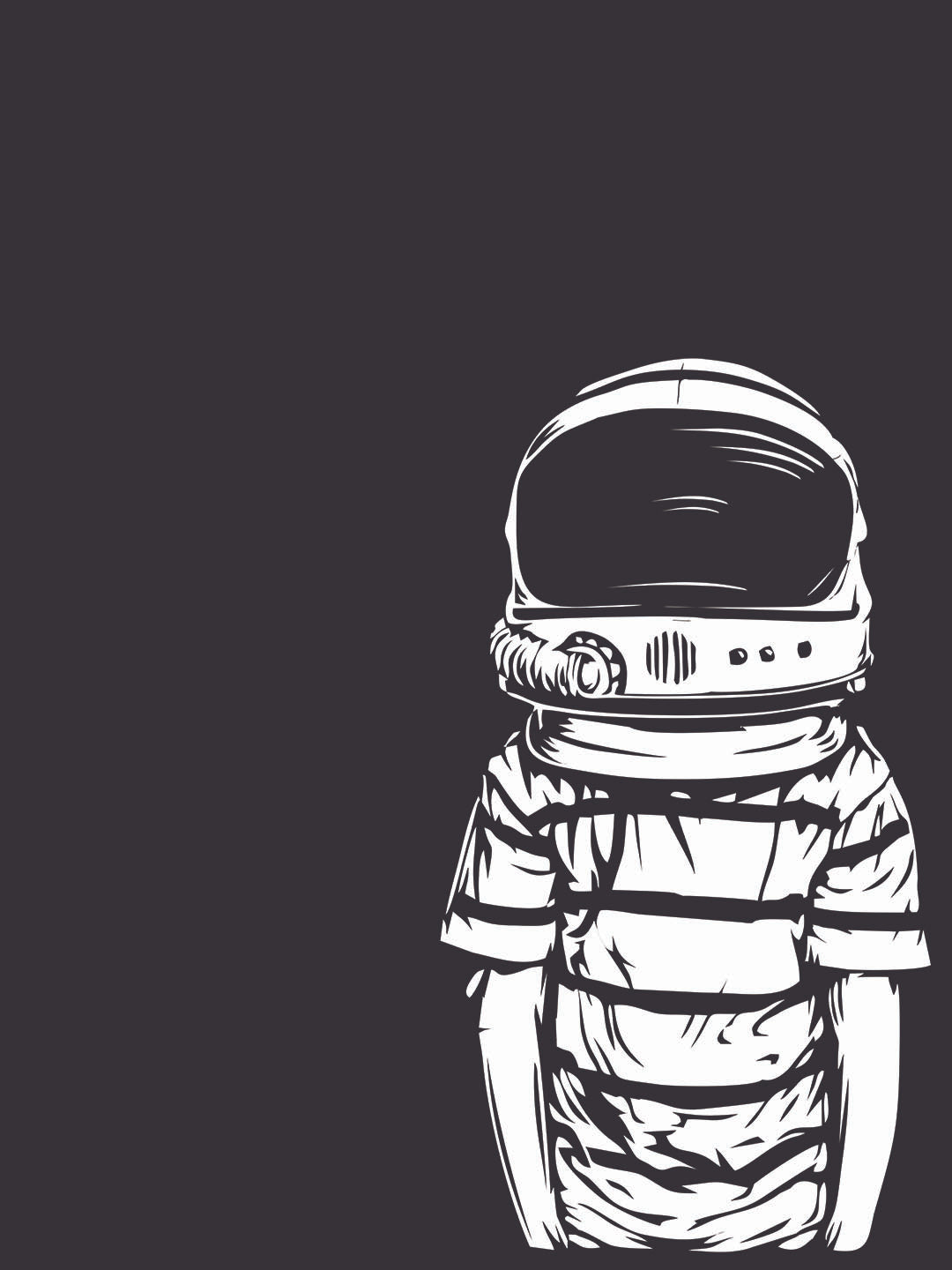 Space Boy Grey T-Shirt