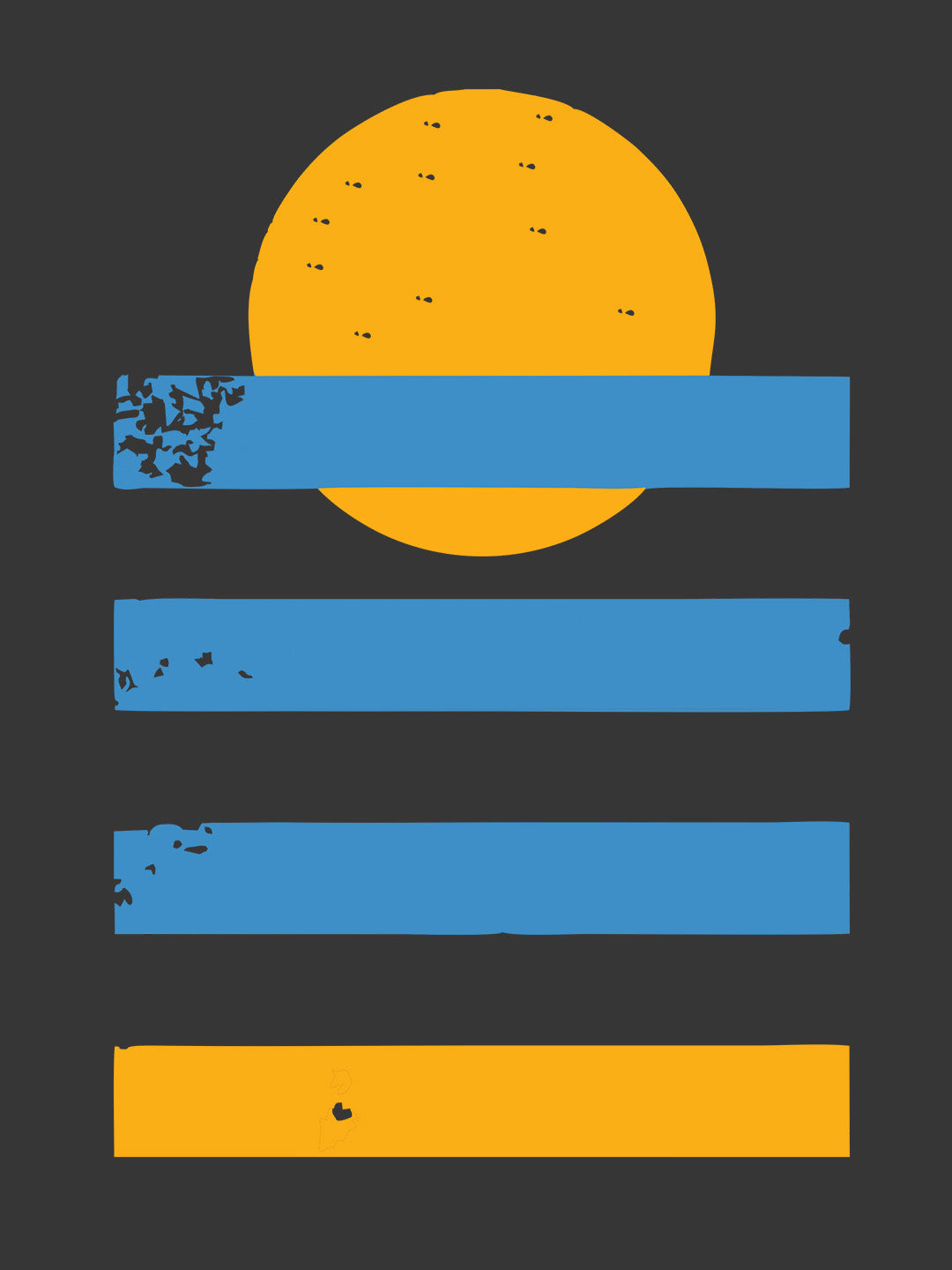 Sunset Sea Vintage Grey T-Shirt