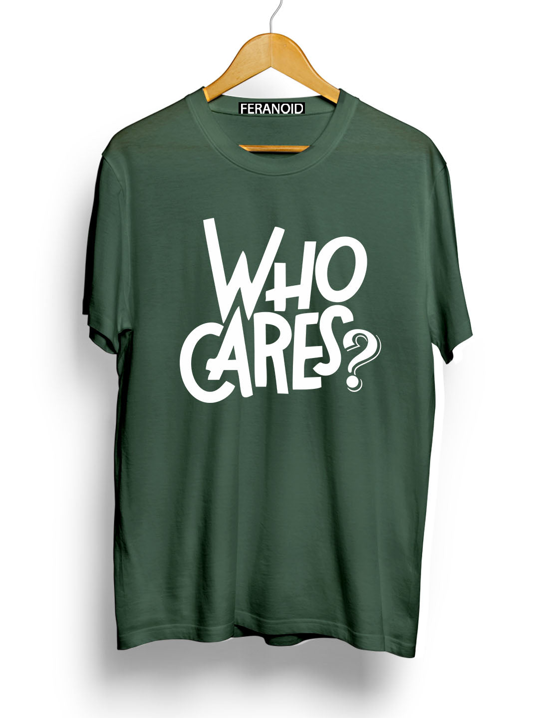 Who Cares Light Green T-Shirt