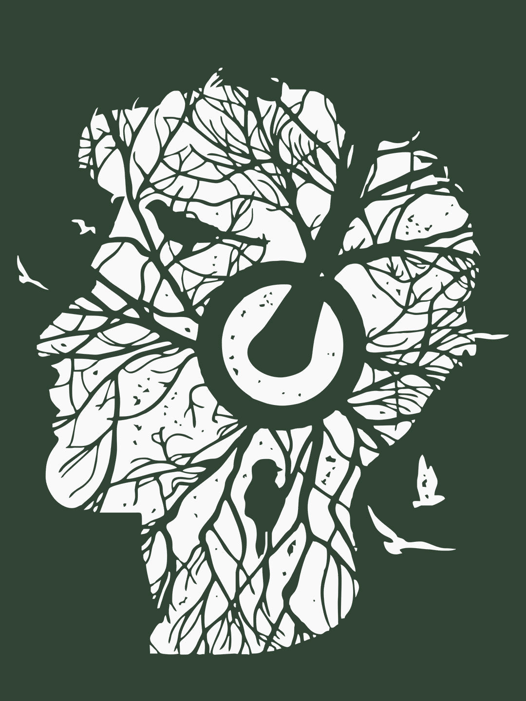 Woods Roots Music Light Green T-Shirt