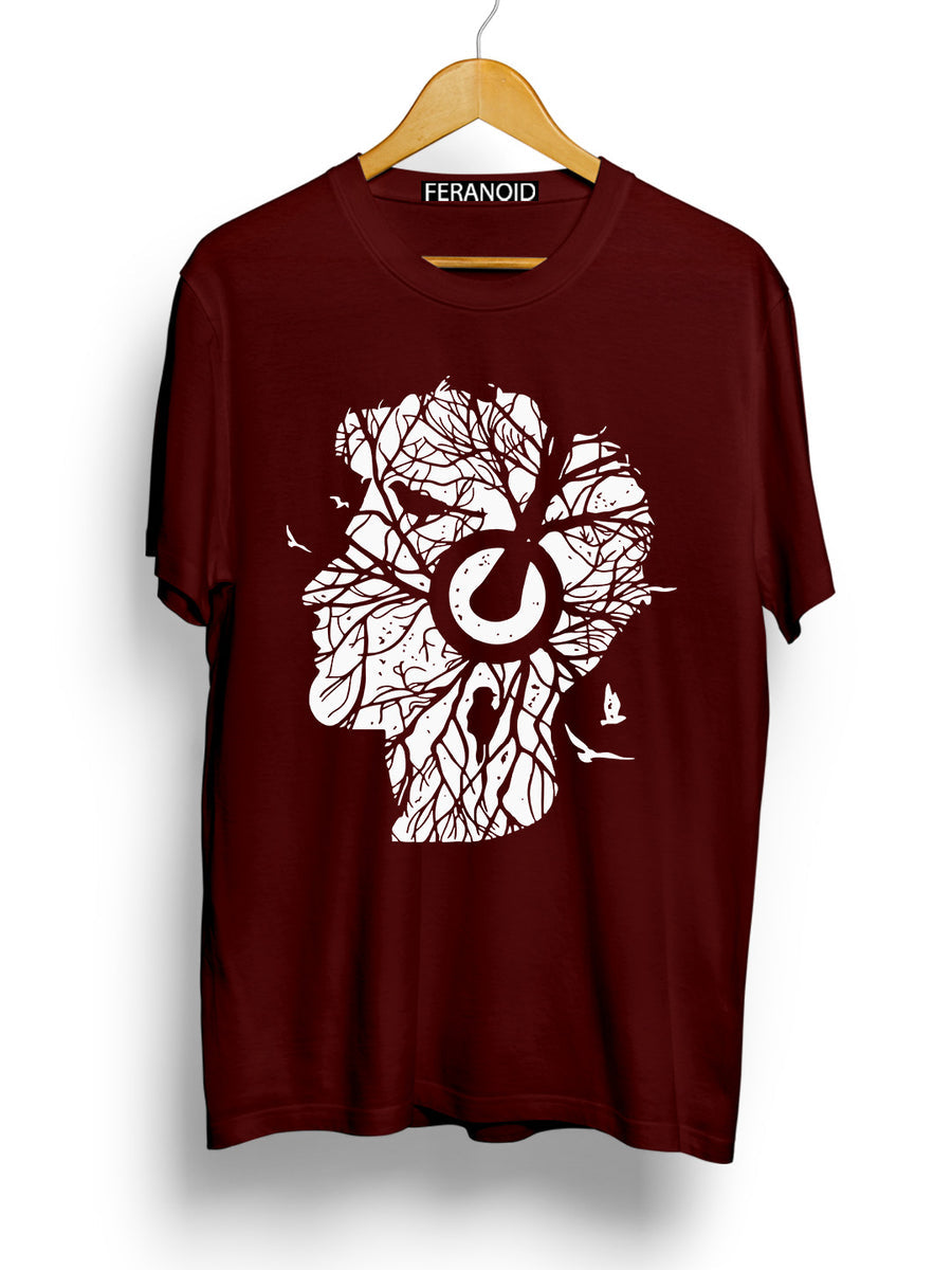 Woods Roots Music Maroon T-Shirt