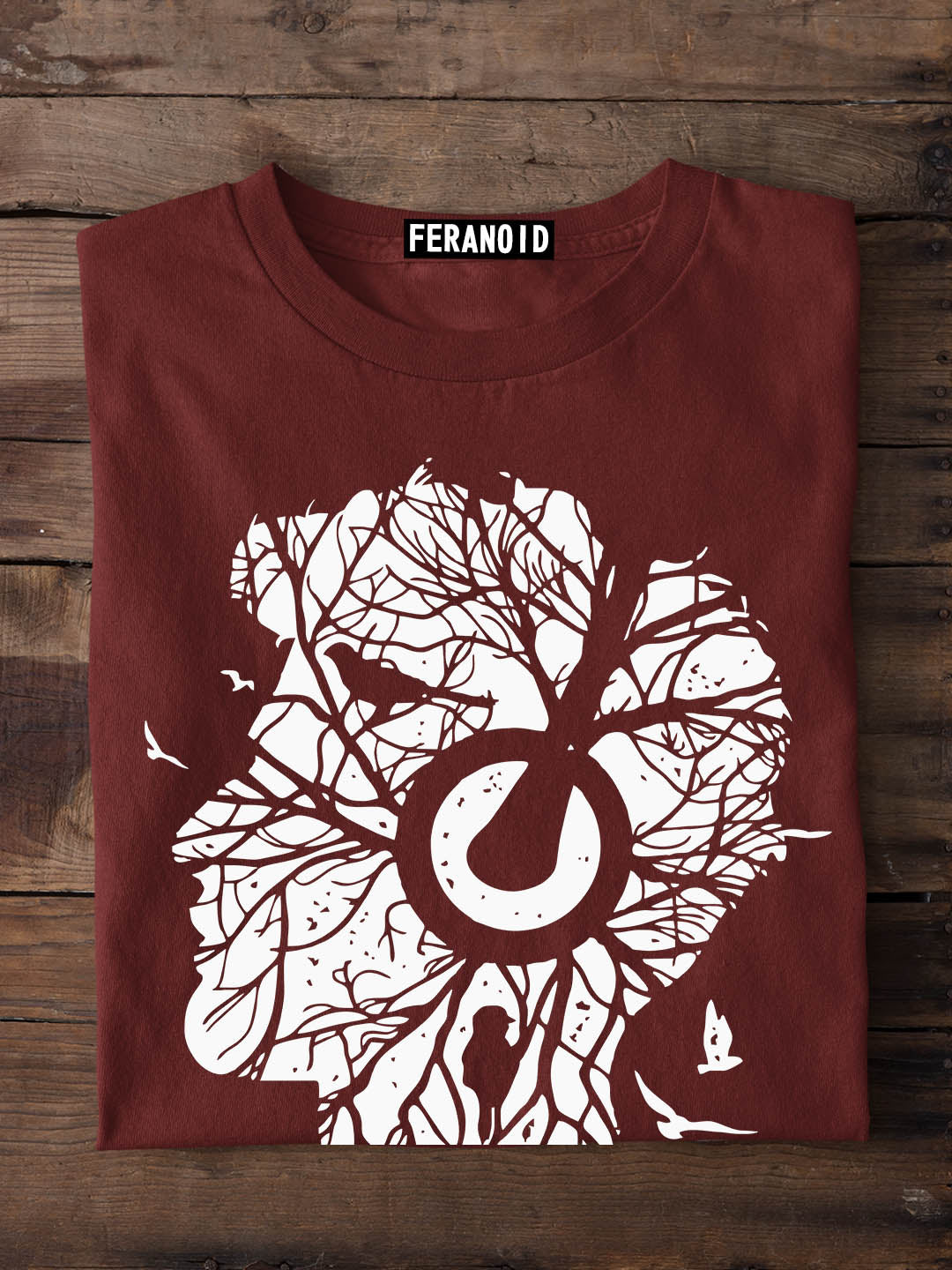 Woods Roots Music Maroon T-Shirt