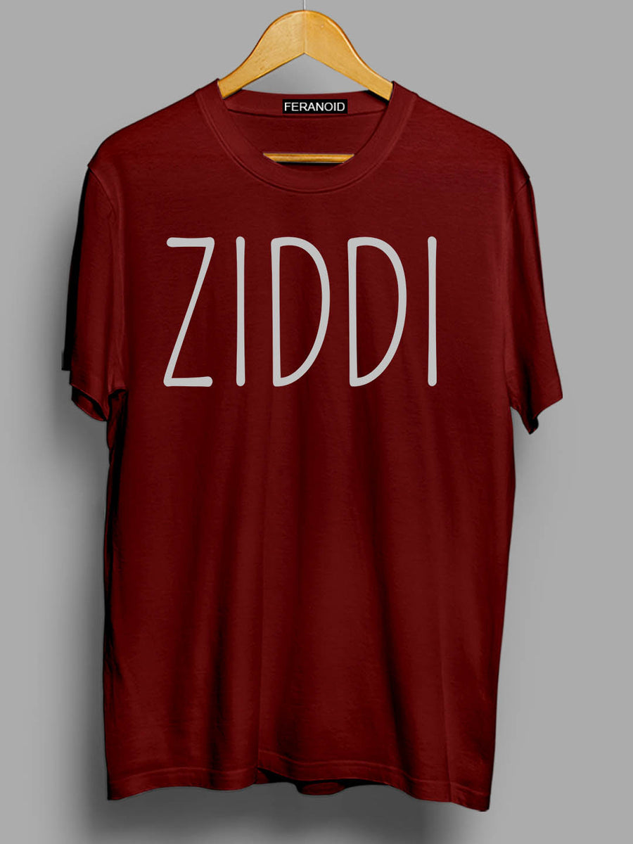 Ziddi Maroon T-Shirt