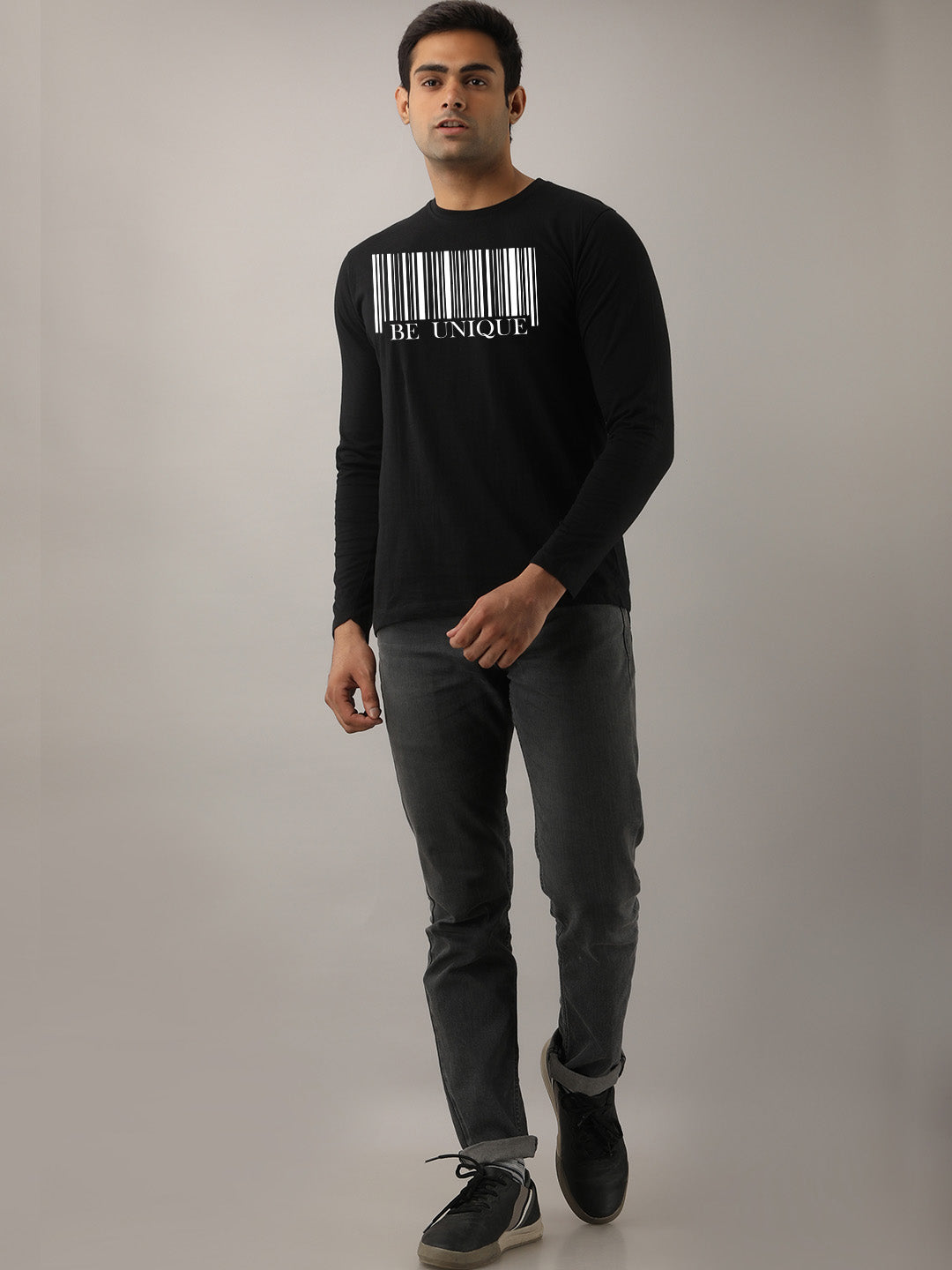 Be Unique Maroon Full Sleeves T-Shirt