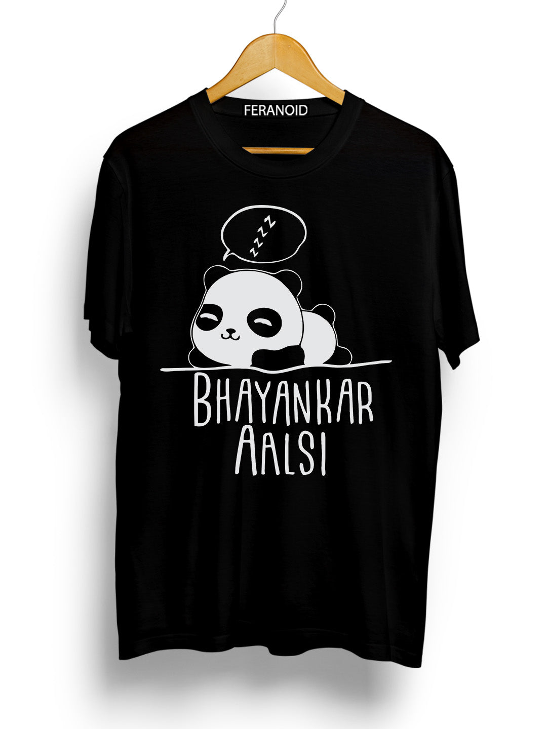 Bhayankar Aalsi Black T-Shirt