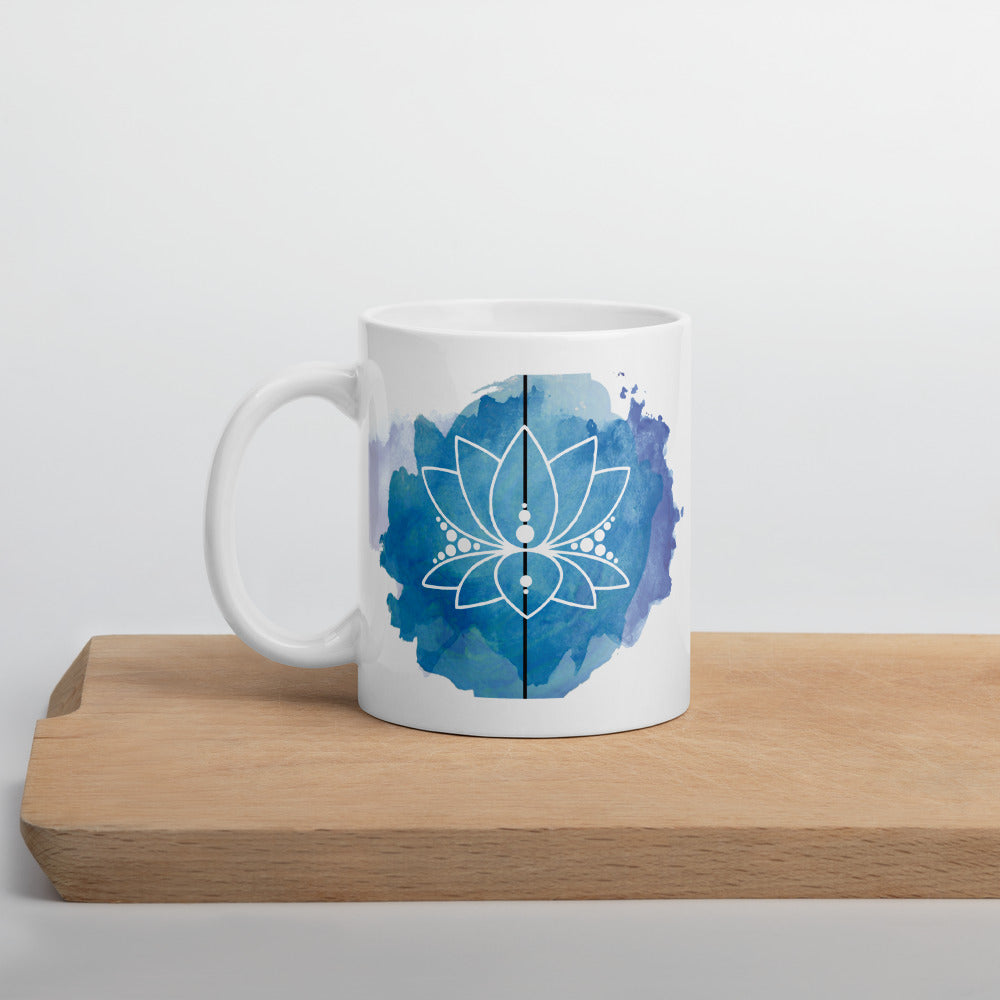BLUE LOTUS COFFEE MUG