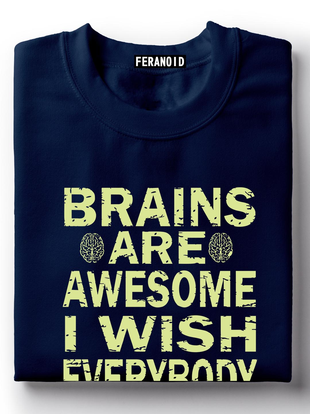 Brains Are Awesome Black T-Shirt