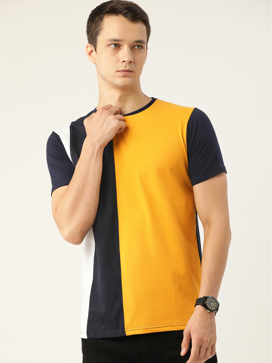 Cb Black White Mustard T-Shirt