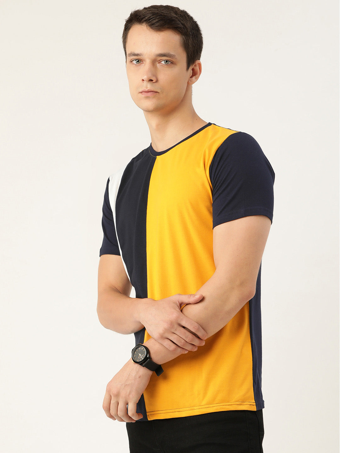 Cb Black White Mustard T-Shirt