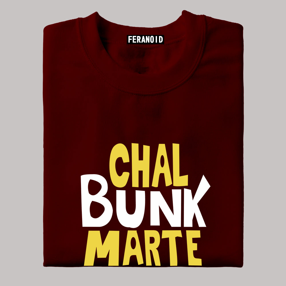 Chal Bunk Maarte Hai Black T-Shirt