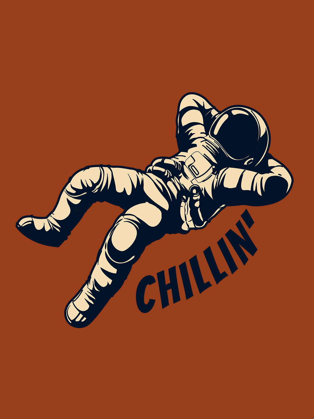 Just Chillin Rust Brown T-Shirt