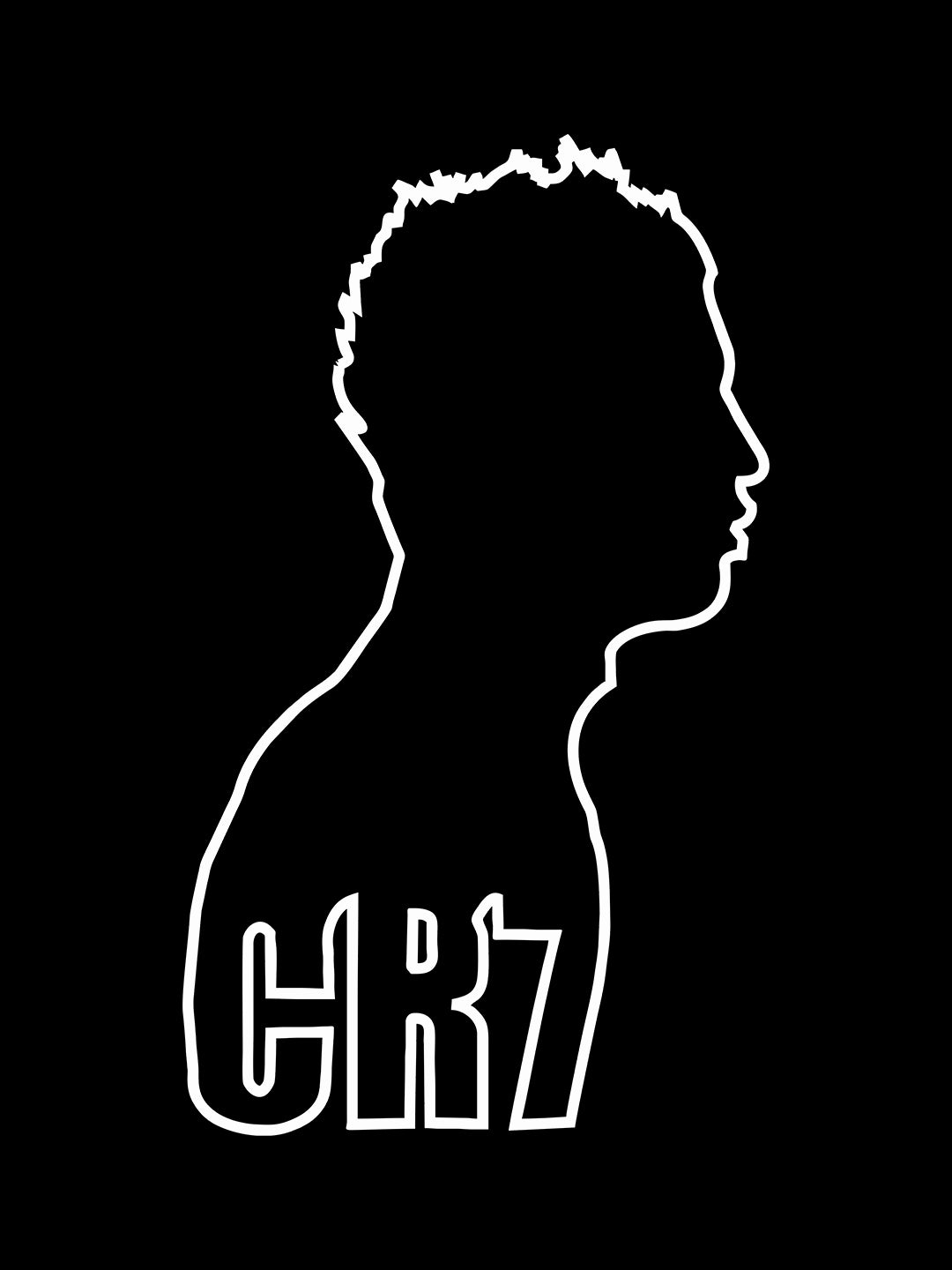 Cr 7 White Black T-Shirt