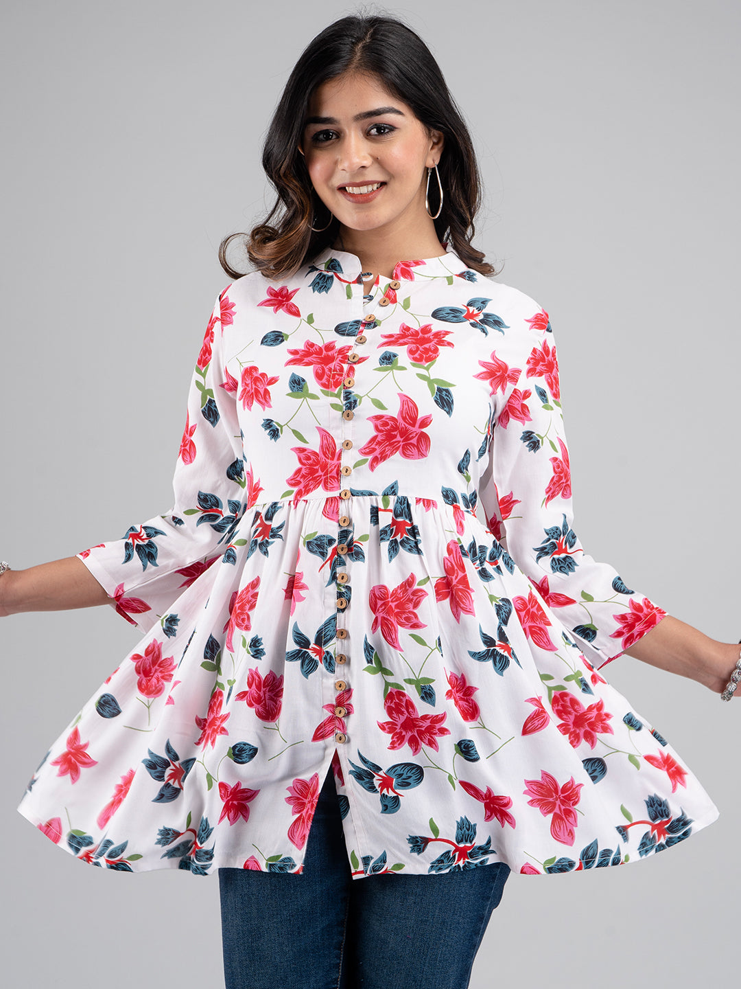 Short Kurti Dress Cotton Kurti Frock Style Short Frock Kurti Frock