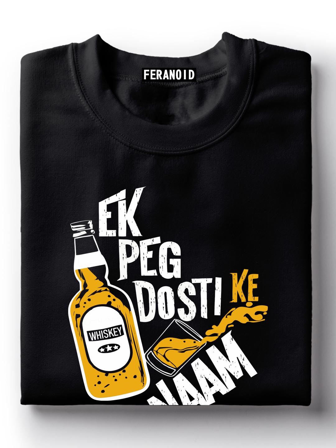 Ek Peg Dosti Ke Naam Grey T-Shirt